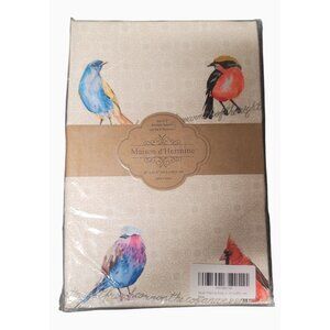 Maison d'Hermine Birdies On Wire Set Of 2 Kitchen Towels 20" X 27.5" 100% Cotton